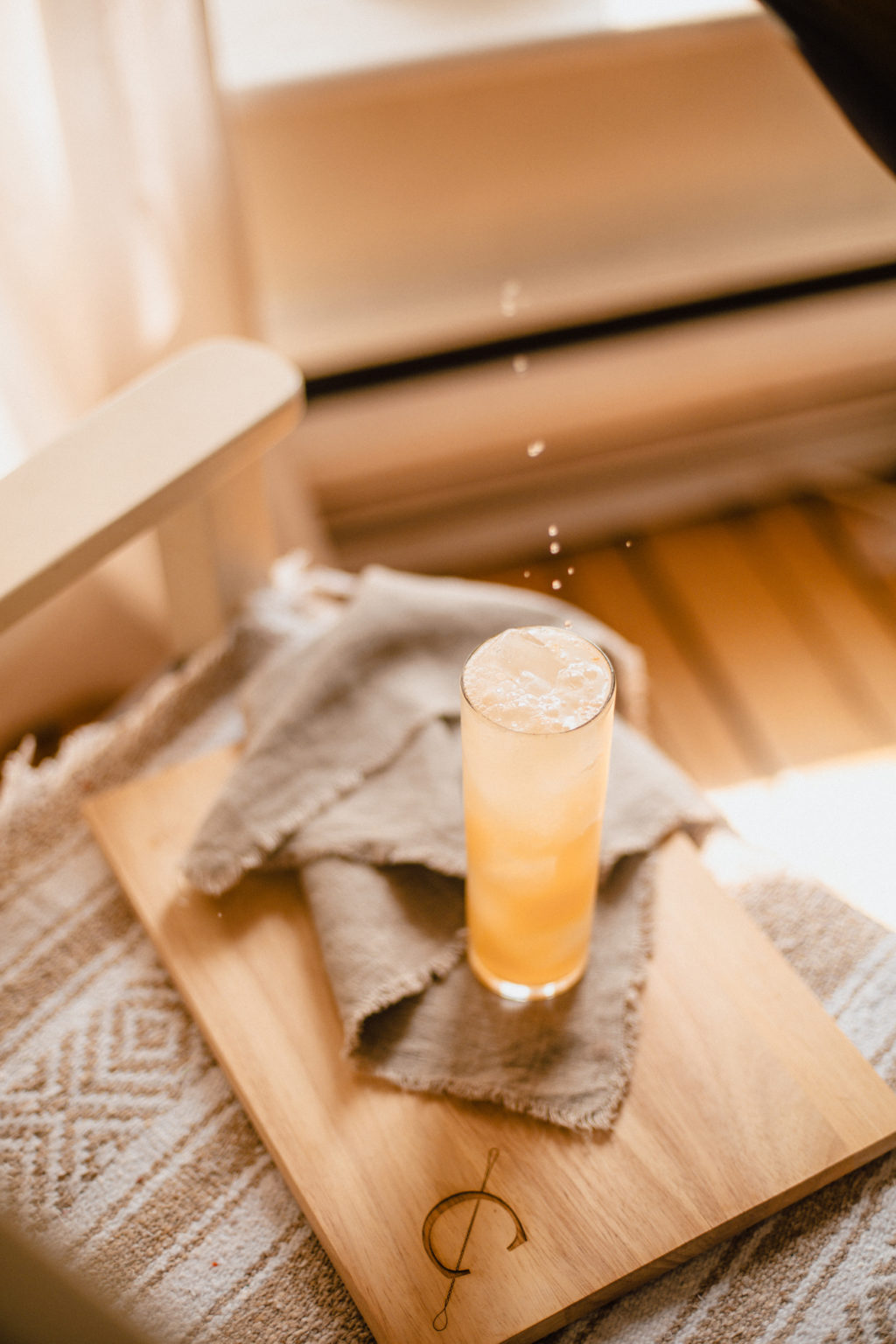 Cocktail cantaloup et bulles