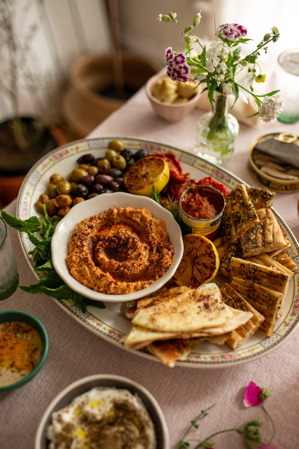 Hummus aux poivrons rotis