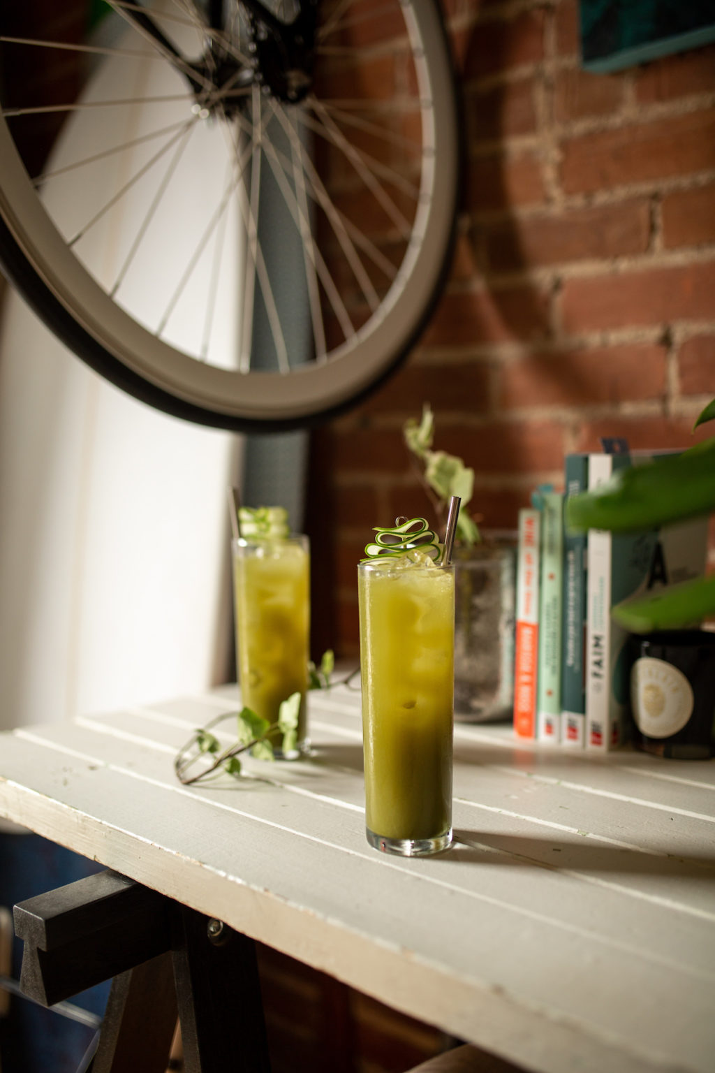 Mocktail matcha et yuzu