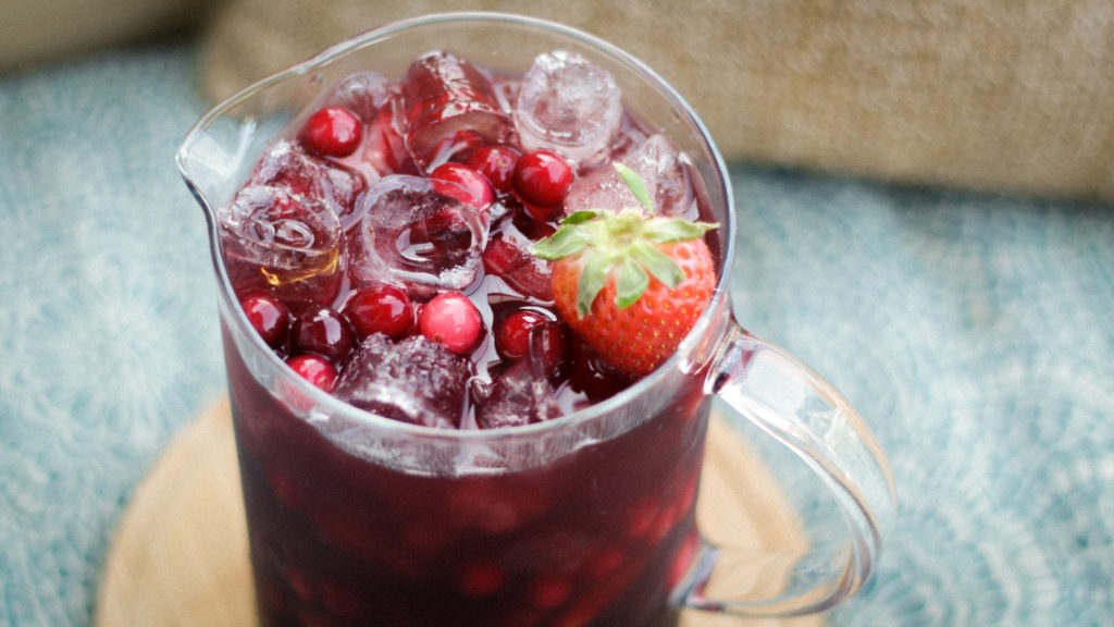 sangria rouge au kombucha