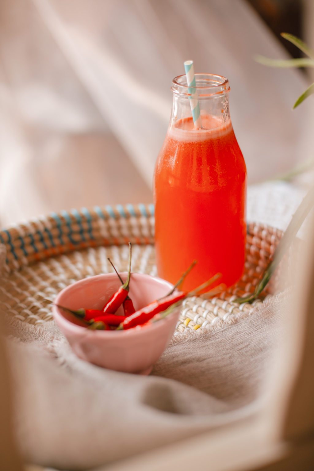 Cocktail épicé au melon