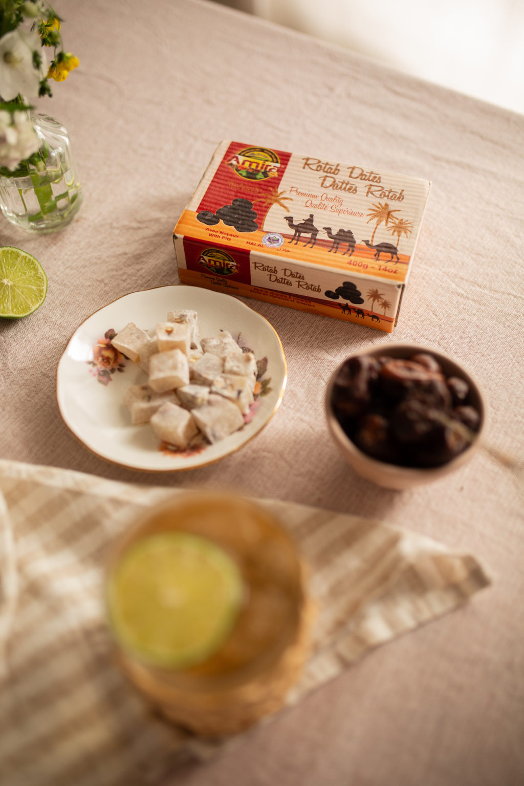 cocktail au dattes et loukoums