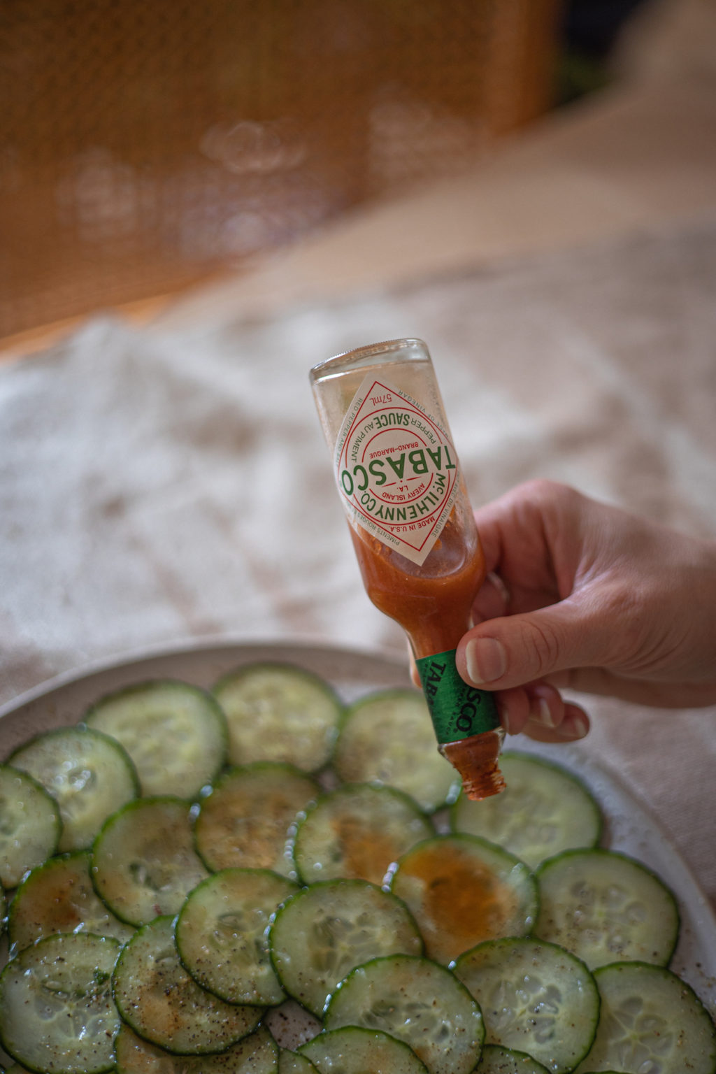 Concombre épicé lime et coriandre