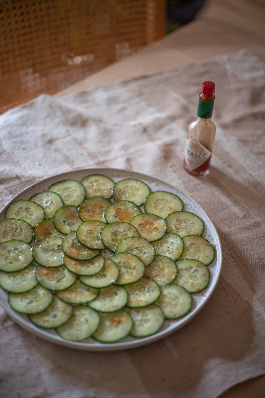 Concombre épicé lime et coriandre