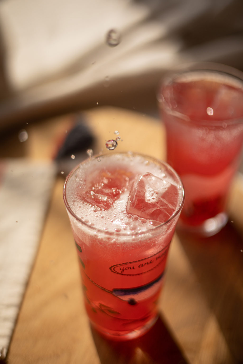 cocktail rose au sirop de licorne